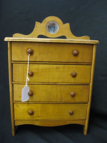 Antique Doll Size Chest of Drawers