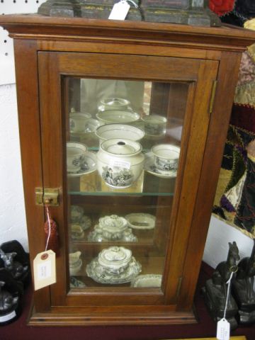 Antique Cabinet glass front door and