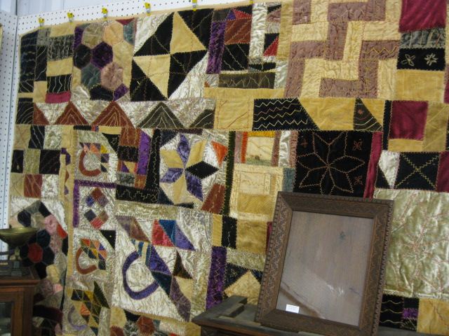 Victorian Crazy Quilt velvet with