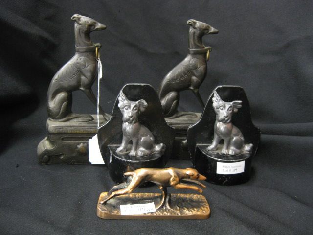 Dog Bookends & Figurine deco era 2 pairs