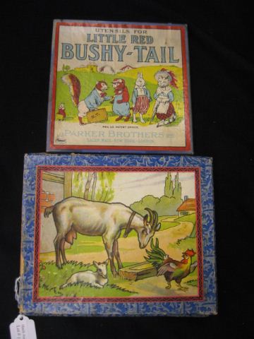 2 Antique Toy Items:puzzle blocks