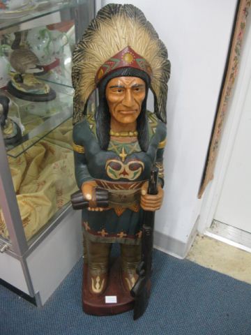 Wooden Cigar Store Indian chief 14bd93