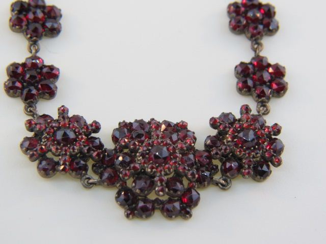 Victorian Garnet Necklace Bohemian 14bda6