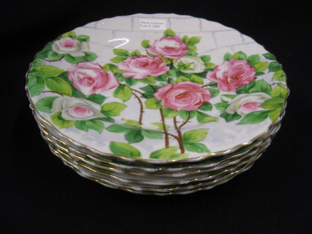6 Handpainted Porcelain Plates 14bdcb