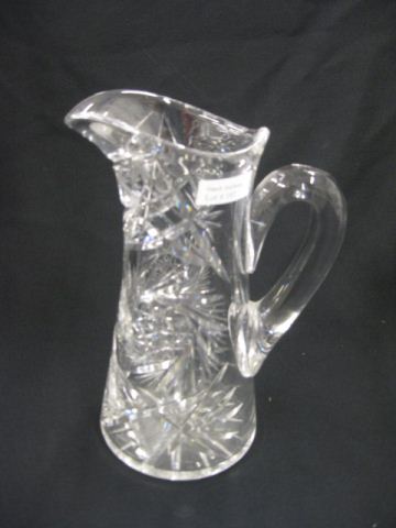Cut Glass Pitcher pinwheel diamond 14bddf
