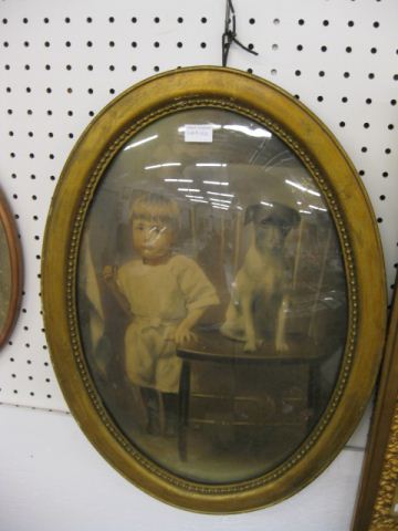 Victorian Pastel of Young Boy &