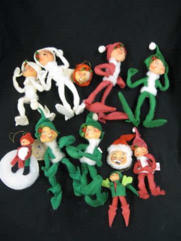 11 Analee Christmas Elves handpainted 14bdf4