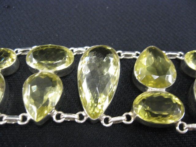 Lemon Citrine Bracelet 11 gems 14be03