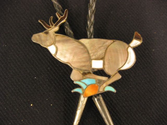 Indian Bolo Tie figural running 14be3b