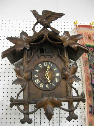 Black Forest CooCoo Clock carved 14be7b