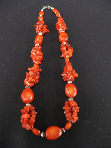 Coral Necklace natural form beads 14be90