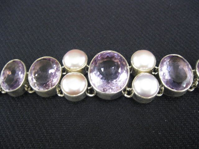 Amethyst Pearl Bracelet 9 fine 14be8d