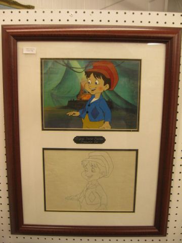 Disney Animation Cell Pinnochio with 14be96