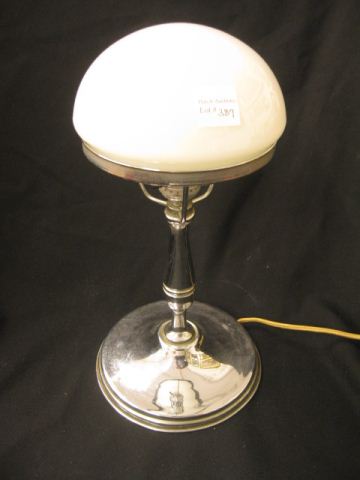 Deco Chrome Lamp with Mushroom Style