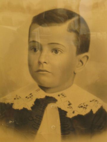 Antique Pastel of Young Boy fancy 14bf02