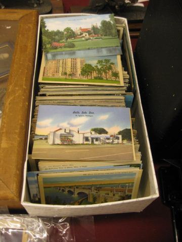 Box of Postcards U S Foreign 14befc