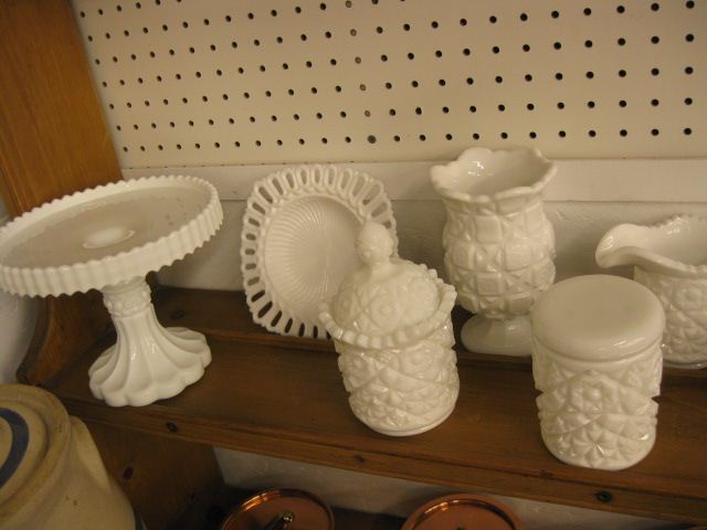 27 pc Milk Glass Collection includes 14bf16