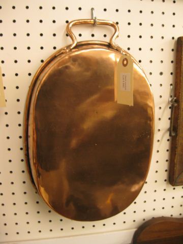 Copper Pan oval 10'' x 16'' handled