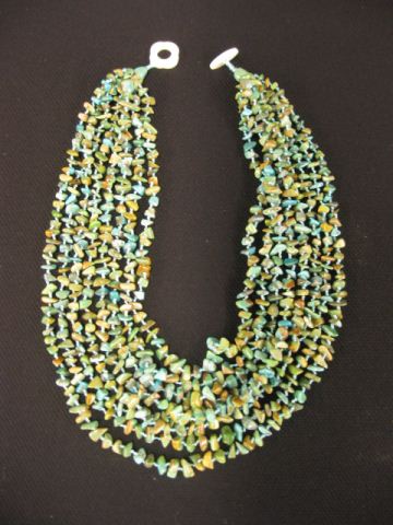 Turquoise Necklace 8 strands of 14bf19