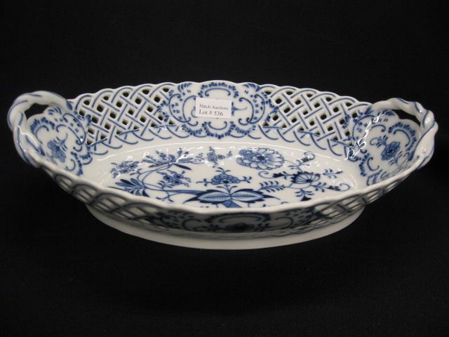 Meissen Blue Onion Porcelain Oval 14bf70