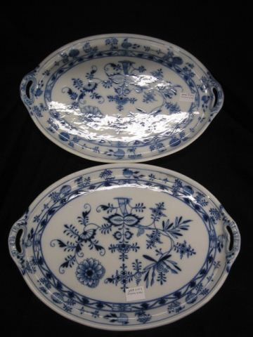 Meissen Blue Onion Porcelain Oval