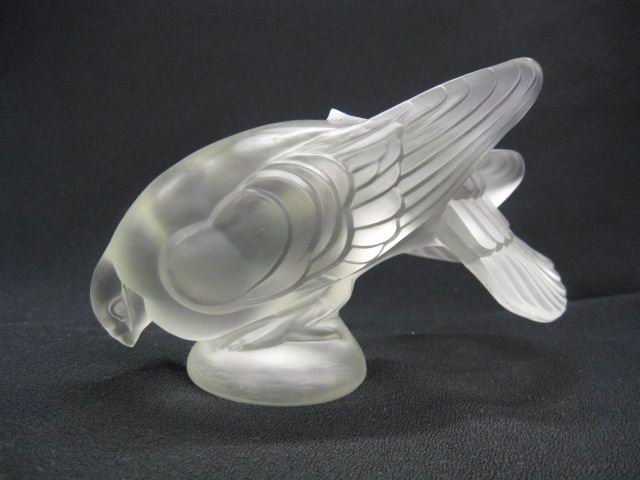 Warren Kessler Frosted Glass Bird 14bf84