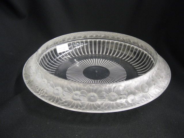 Lalique Crystal Bowl sunflower