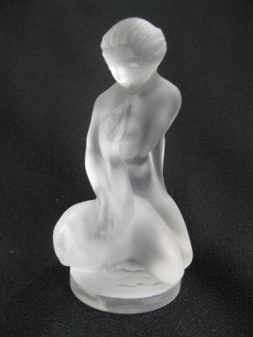 Lalique Crystal Figurine of Seated