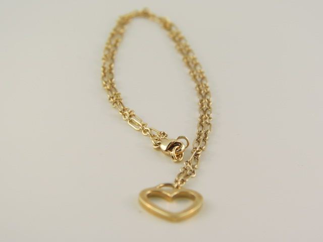 Tiffany 18k Gold Necklace heart pendant