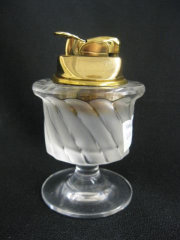 Lalique Crystal Table Lighter frosted 14bfa4