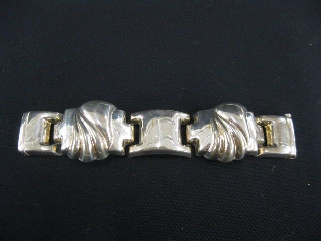Sterling Silver Bracelet large links