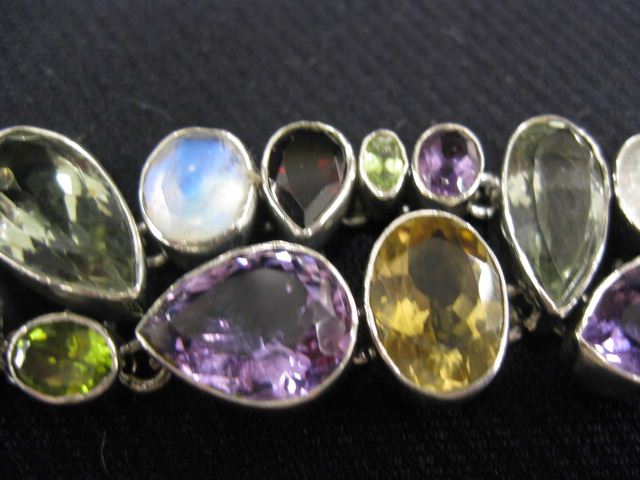 Gemstone Bracelet amethyst peridot