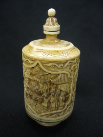 Chinese Carved Ivory Oversized