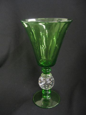 Pairpoint Art Glass Vase emerald