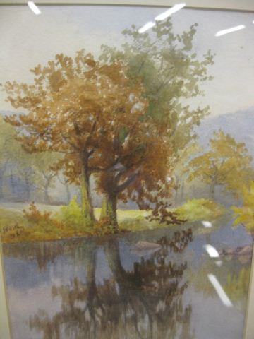 J.F. Wethey Watercolor October Reflectionson