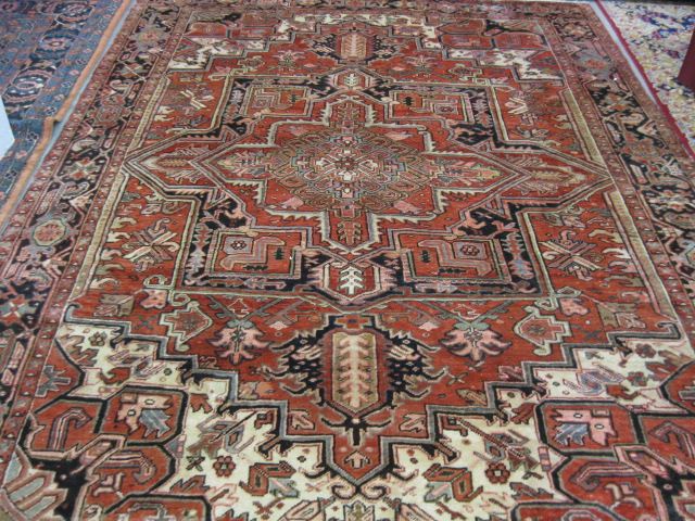 Heriz Persian Handmade Rug fancygeometric 14bff1