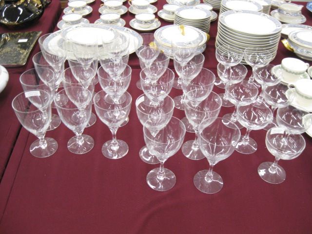 31 pcs Fostoria Cut Crystal Stemware 14bffa