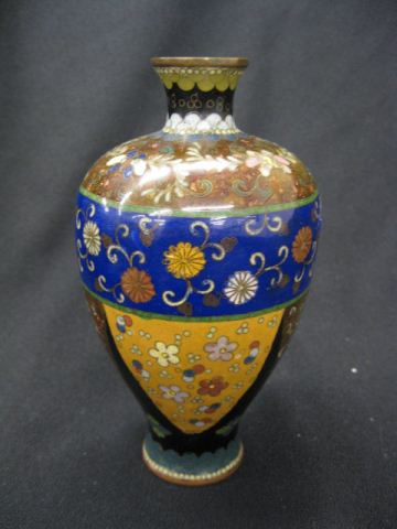 Japanese Cloisonne Vase butterfly 14c008