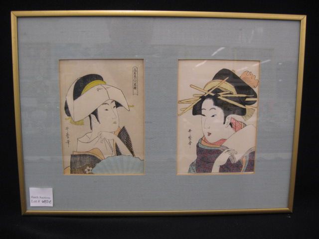 Pair of Japanese Woodblock Prints 14c016