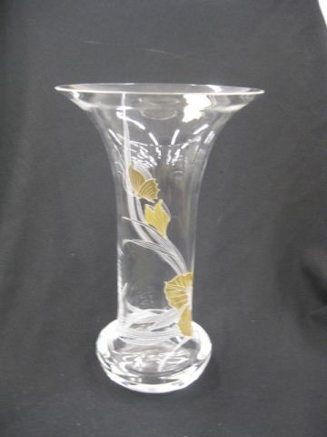 Hutschenreuther Crystal Vase gold 14c037