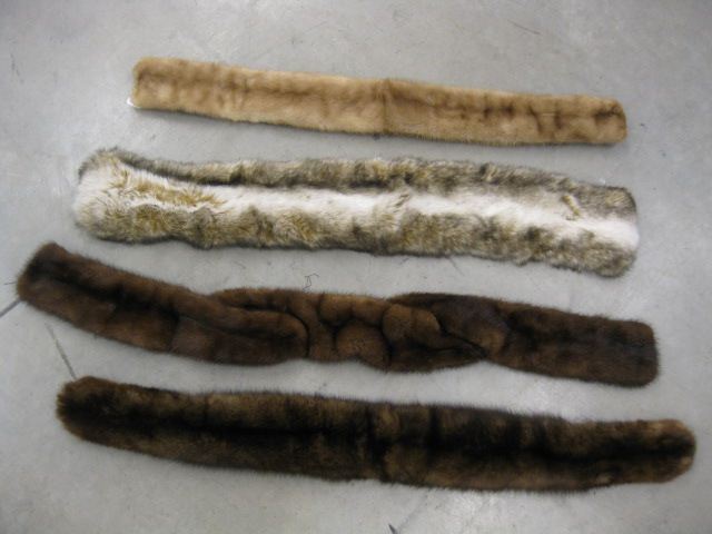 3 Mink and 1 Fox Wraps  14c045