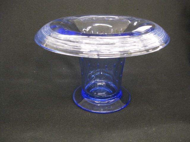 Steuben Art Glass Vase sapphire 14c053