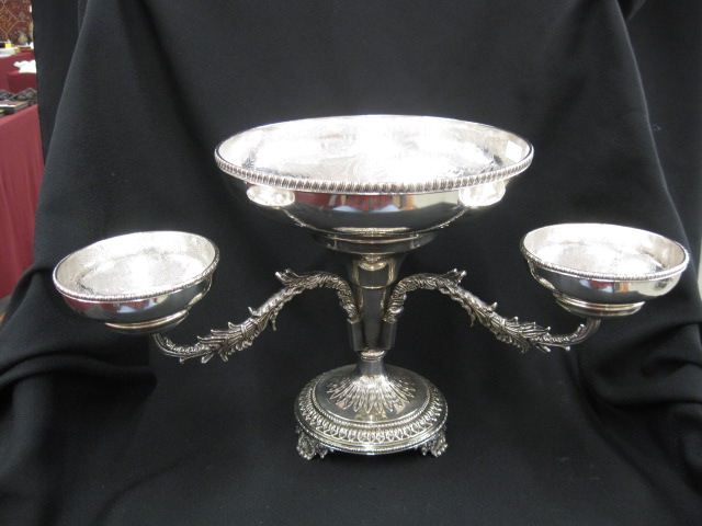 English Silverplate Epergne Sheffield