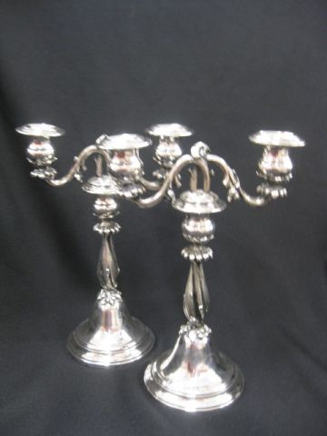 European Silverplate Candelabra