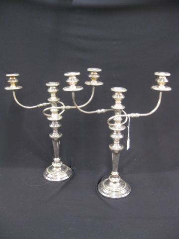 Pair of Silverplate Candelabra 14c06d