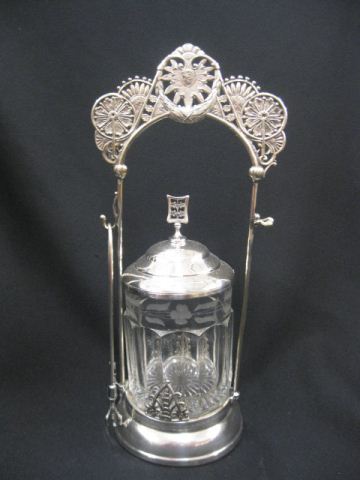 Victorian Silverplate Pickle Castor