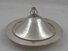 A silver plated muffin dish and 149aca