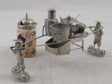 A Chinese silver cruet in the form 149adc