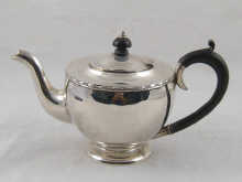A silver teapot Birmingham 1923.