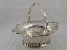 A pierced silver swing handle basket 149b1b